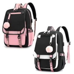 Puschel Mädchen Rucksack Backpack Tasche Schultasche 46 X 29 X 16 Cm