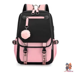 Puschel Mädchen Rucksack Backpack Tasche Schultasche 46 X 29 X 16 Cm -Bekleidung Peripherie plecak sportowy szkolny uniwersalny z brelokiem i usb pl156r 1
