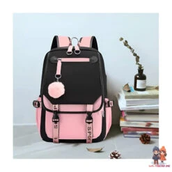 Puschel Mädchen Rucksack Backpack Tasche Schultasche 46 X 29 X 16 Cm -Bekleidung Peripherie plecak sportowy szkolny uniwersalny z brelokiem i usb pl156r 4