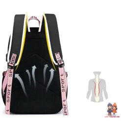 Puschel Mädchen Rucksack Backpack Tasche Schultasche 46 X 29 X 16 Cm -Bekleidung Peripherie plecak sportowy szkolny uniwersalny z brelokiem i usb pl156r 6