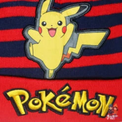 Anime Pokemon Pikachu Jungen Herbst Wintermütze Bestickt Gr. 54/56 -Bekleidung Peripherie pok einzel mutze 01b