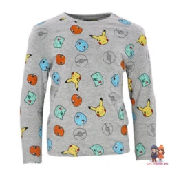 Pokemon Pikachu And Friends Kinder Schlafanzug Pyjama -Bekleidung Peripherie pok pyjama 01e