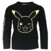 Pokemon Pikachu Kinder Jungen Langarm Pulli Pullover Sweater 1 Pokemon Pikachu Kinder Jungen Langarm Pulli Pullover Sweater -Bekleidung Peripherie poke pull schwarz 01a