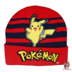 Pokemon Pikachu Jungen Herbst Wintermütze Plus Handschuhe Gr. 54/56 -Bekleidung Peripherie pokemon 2set 01a