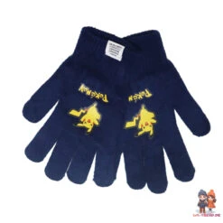 Pokemon Pikachu Jungen Herbst Wintermütze Plus Handschuhe Gr. 54/56 -Bekleidung Peripherie pokemon 2set 01e