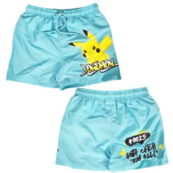 Pokemon Pikachu Kinder Badehose Badeshorts Shorts Schwimmhose