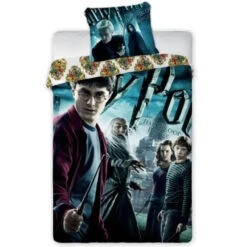 Harry Potter Film Bettwäsche 2tlg Set 135x200 80x80 Cm 100% Baumwolle