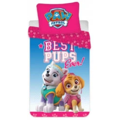 Paw Patrol Skye 2tlg Kinder Bettwäsche Set 135x200 80x80 Cm 100% Baumwolle