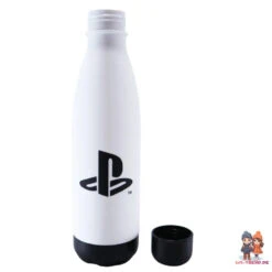 Sony Playstation 2-er Set Wasserflasche Trinkflasche Flasche 650 Ml Schwarz Weiß -Bekleidung Peripherie psx 2er 01b