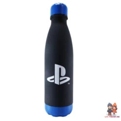 Sony Playstation 2-er Set Wasserflasche Trinkflasche Flasche 650 Ml Schwarz Weiß -Bekleidung Peripherie psx 2er 01c