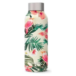 Stor Quokka SOLID Jungle Flora Edelstahl Flasche Trinkflasche 510 Ml