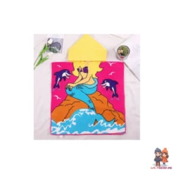 Meerjungfrau Kinder Mädchen Mikrofaser Poncho Badeponcho -Bekleidung Peripherie recznik plazowy peleryna dziecieca pel01wz17 4