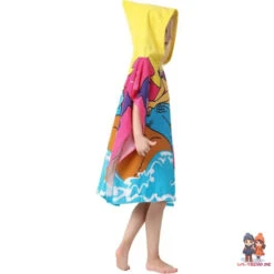 Meerjungfrau Kinder Mädchen Mikrofaser Poncho Badeponcho -Bekleidung Peripherie recznik plazowy peleryna dziecieca pel01wz17 5