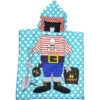 Pirat Kinder Jungen Mikrofaser Poncho Badeponcho -Bekleidung Peripherie recznik plazowy peleryna dziecieca pel01wz1 1