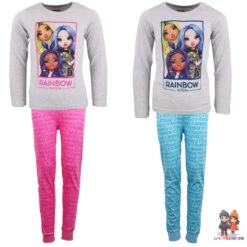 Rainbow High Mädchen Kinder Langarm Schlafanzug Pyjama