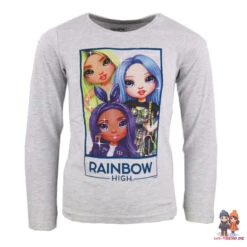 Rainbow High Mädchen Kinder Langarm Schlafanzug Pyjama -Bekleidung Peripherie rh pyjama lang 01e