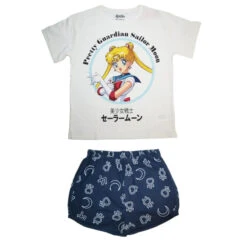 Sailor Moon Anime Damen Kurzarm Pyjama Schlafanzug Schlafshirt Shorts 15 Sailor Moon Anime Damen Kurzarm Pyjama Schlafanzug Schlafshirt Shorts -Bekleidung Peripherie sailor pyjama 010