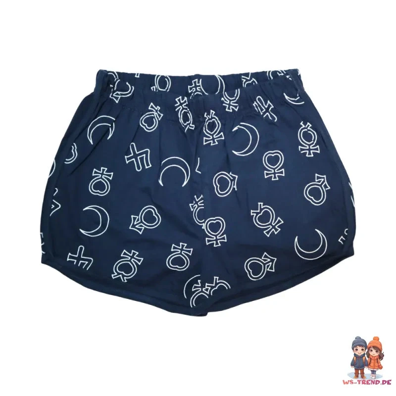 Sailor Moon Anime Damen Kurzarm Pyjama Schlafanzug Schlafshirt Shorts 5 Sailor Moon Anime Damen Kurzarm Pyjama Schlafanzug Schlafshirt Shorts – Bild 3