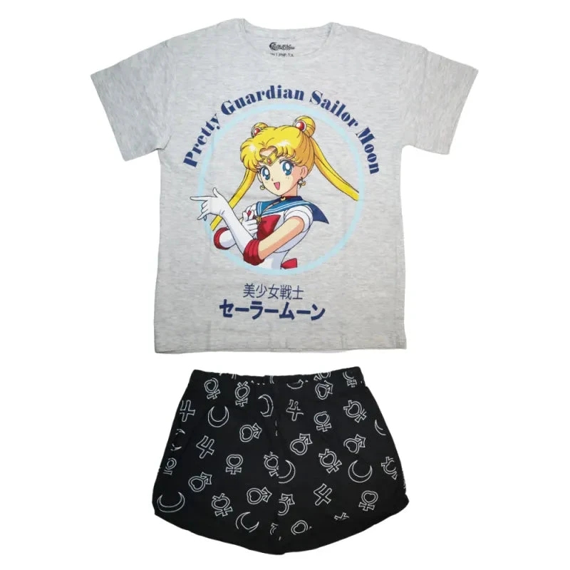Sailor Moon Anime Damen Kurzarm Pyjama Schlafanzug Schlafshirt Shorts 6 Sailor Moon Anime Damen Kurzarm Pyjama Schlafanzug Schlafshirt Shorts – Bild 4