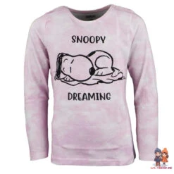 Snoopy Mädchen Langarm Schlafanzug Pyjama -Bekleidung Peripherie snoopy pyjama 01b