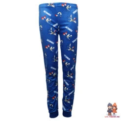 Sega Sonic The Hedgehog Jungen Kinder Velours Langarm Pyjama Schlafanzug -Bekleidung Peripherie son pyjama 01b