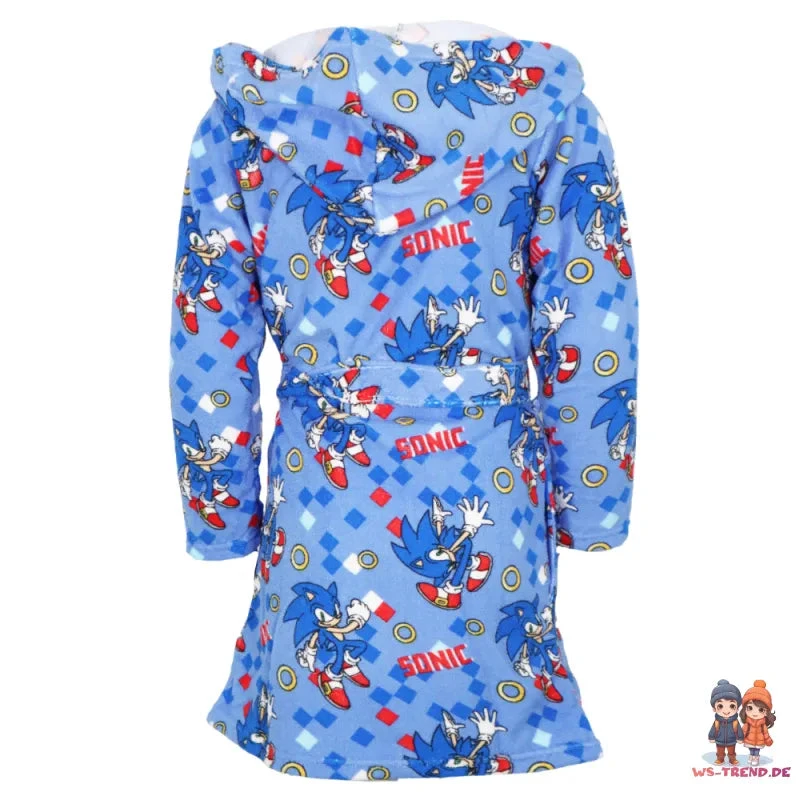 Sonic The Hedgehog Kinder Fleece Bademantel Mit Kapuze 5 Sonic The Hedgehog Kinder Fleece Bademantel Mit Kapuze – Bild 3