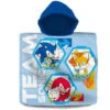 Sonic The Hedgehog Kinder Poncho Badeponcho 100% Baumwolle -Bekleidung Peripherie sonic badeponcho 01