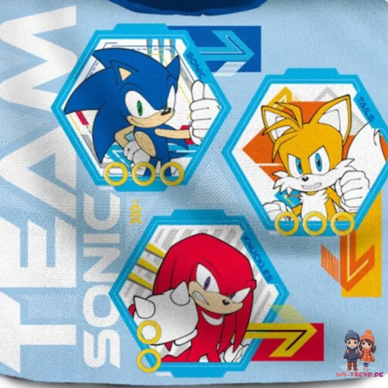 Sonic The Hedgehog Kinder Poncho Badeponcho 100% Baumwolle 4 Sonic The Hedgehog Kinder Poncho Badeponcho 100% Baumwolle – Bild 2