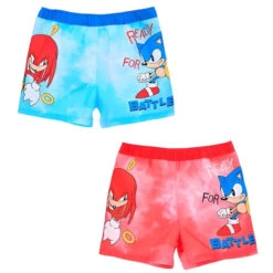 Sonic The Hedgehog Knuckles Kinder Badehose Badeshorts Shorts