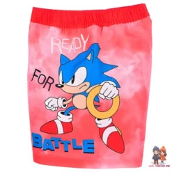 Sonic The Hedgehog Knuckles Kinder Badehose Badeshorts Shorts -Bekleidung Peripherie sonic badeshorts 01f