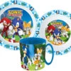 Sonic Und Freunde Kinder Geschirr-Set 3 Teilig Becher Teller Schüssel -Bekleidung Peripherie sonic freunde kinder geschirr 3 teilig becher teller schssel 376
