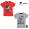 Sonic The Hedgehog T-Shirt Rot Grau 1 Sonic The Hedgehog T-Shirt Rot Grau -Bekleidung Peripherie sonic hedgehog shirt grau 825