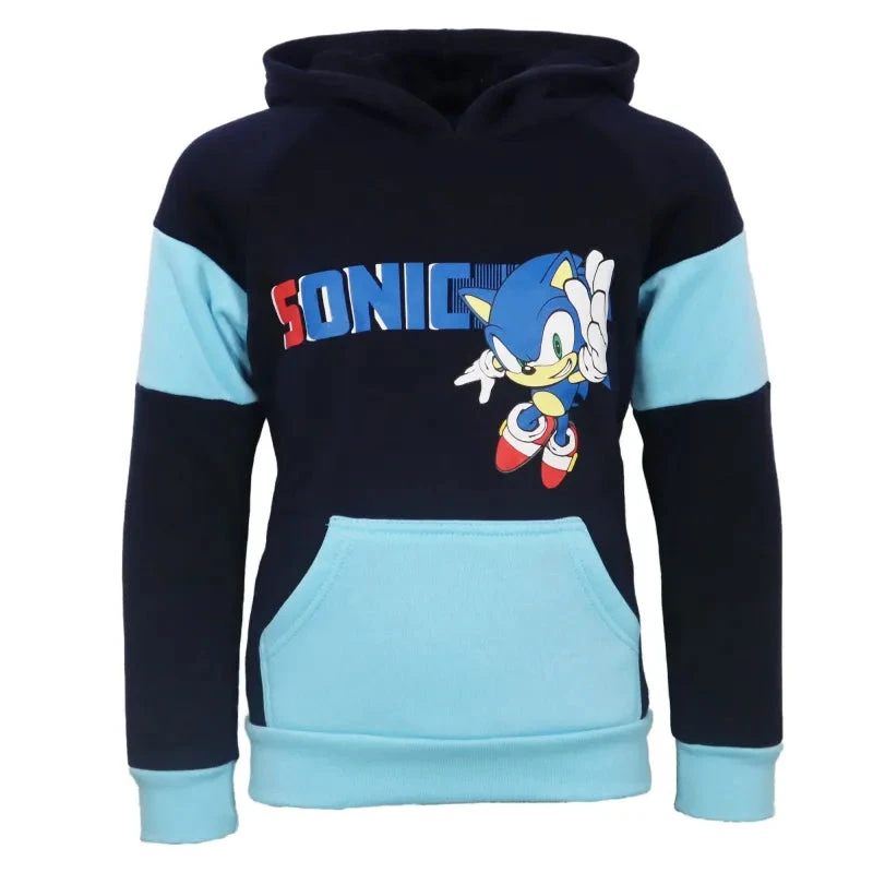 Sonic The Hedgehog Kinder Jungen Fleece Hoodie Kapuzenpullover 4 Sonic The Hedgehog Kinder Jungen Fleece Hoodie Kapuzenpullover – Bild 2
