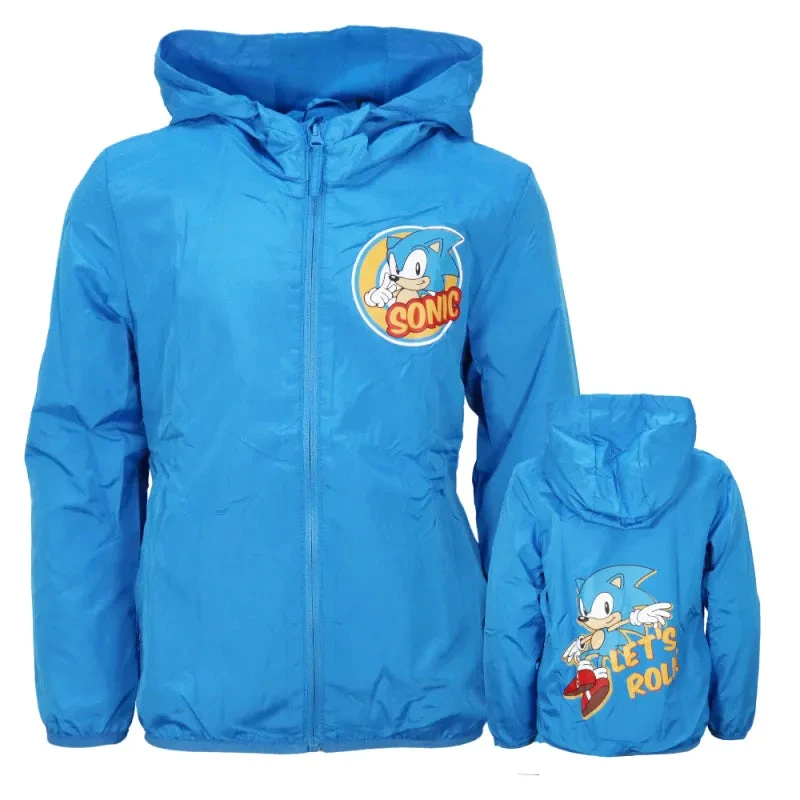Sonic The Hedgehog Kinder Jungen Sommerjacke Herbst Jacke Mit Kapuze 3 Sonic The Hedgehog Kinder Jungen Sommerjacke Herbst Jacke Mit Kapuze