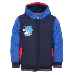 Sonic The Hedgehog Kinder Jungen Kapuzen Winterjacke