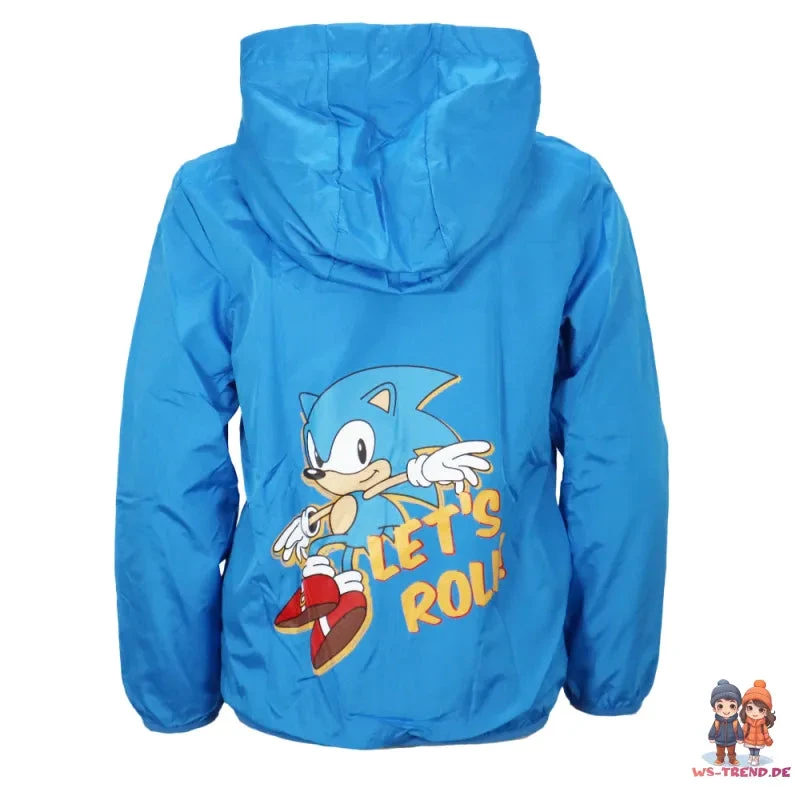 Sonic The Hedgehog Kinder Jungen Sommerjacke Herbst Jacke Mit Kapuze 5 Sonic The Hedgehog Kinder Jungen Sommerjacke Herbst Jacke Mit Kapuze – Bild 3