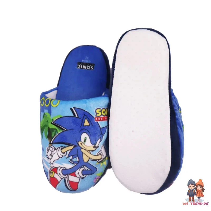 Sonic The Hedgehog Jungen Hausschuhe Slipper Pantoffeln 5 Sonic The Hedgehog Jungen Hausschuhe Slipper Pantoffeln – Bild 3