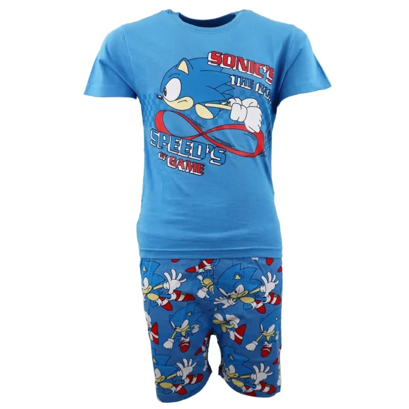 Sega Sonic The Hedgehog Jungen Kinder Pyjama 4 Sega Sonic The Hedgehog Jungen Kinder Pyjama – Bild 2