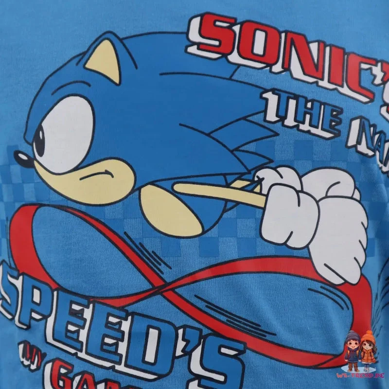 Sega Sonic The Hedgehog Jungen Kinder Pyjama 5 Sega Sonic The Hedgehog Jungen Kinder Pyjama – Bild 3