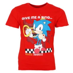 Sonic The Hedgehog Kinder Junge Kurzarm T-Shirt Shirt -Bekleidung Peripherie sonic t shirt 01c