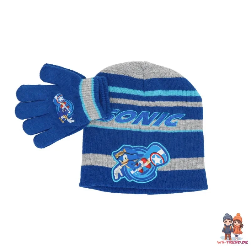 Sonic The Hedgehog Kinder 2tlg Set Wintermütze Plus Handschuhe 6 Sonic The Hedgehog Kinder 2tlg Set Wintermütze Plus Handschuhe – Bild 4