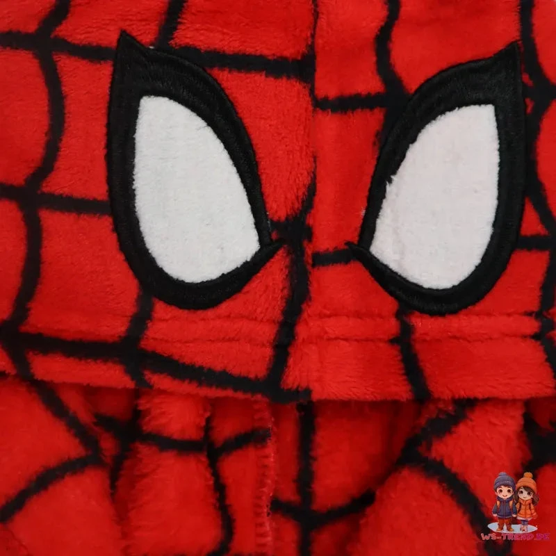 Marvel Spiderman Kinder Fleece Bademantel 5 Marvel Spiderman Kinder Fleece Bademantel – Bild 3