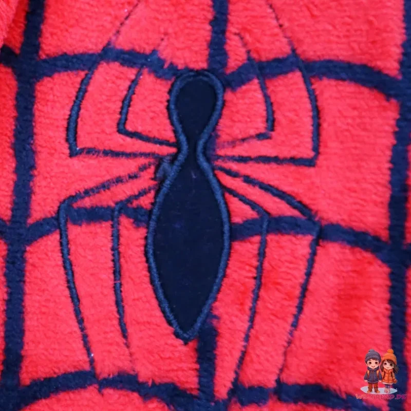 Marvel Spiderman Kinder Fleece Bademantel 6 Marvel Spiderman Kinder Fleece Bademantel – Bild 4