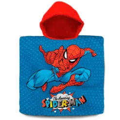 Marvel Spiderman Kinder Poncho Badeponcho 100% Baumwolle