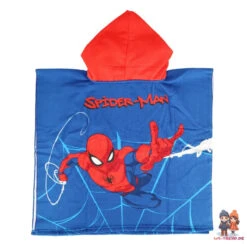 Marvel Spiderman Kinder Mikrofaser Poncho Badeponcho Mit Kapuze 7 Marvel Spiderman Kinder Mikrofaser Poncho Badeponcho Mit Kapuze -Bekleidung Peripherie sp badeponcho 01b