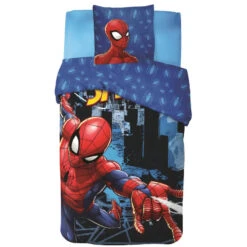 Marvel Spider-Man Jungen Bettwäsche Set 135x200 80x80 Cm Baumwolle