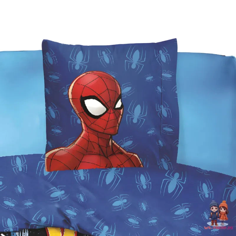 Marvel Spider-Man Jungen Bettwäsche Set 135x200 80x80 Cm Baumwolle 5 Marvel Spider-Man Jungen Bettwäsche Set 135x200 80x80 Cm Baumwolle – Bild 3