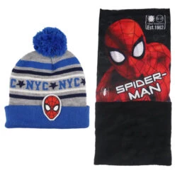 Marvel Spiderman Kinder Herbst Wintermütze Plus Loop -Bekleidung Peripherie spiderman kinder herbst wintermtze plus loop 180