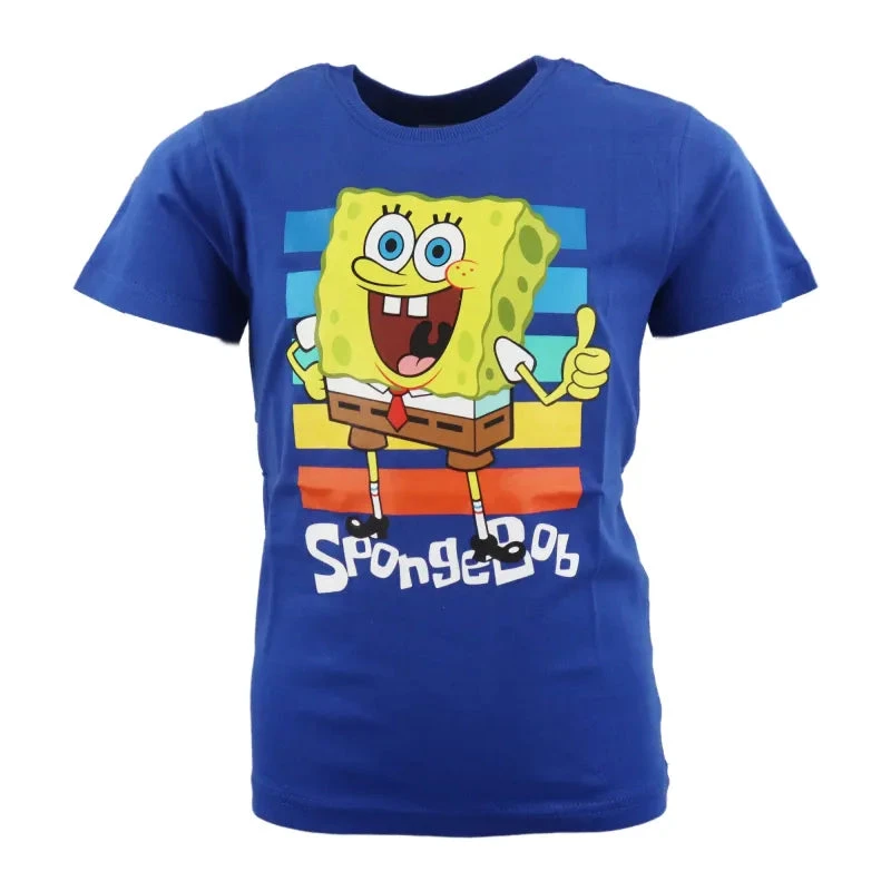 Spongebob Schwammkopf Kinder Kurzarm T-Shirt 4 Spongebob Schwammkopf Kinder Kurzarm T-Shirt – Bild 2
