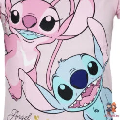 Disney Lilo Und Stitch Kinder Kurzarm T-Shirt Shirt -Bekleidung Peripherie stitch angel shirt 01b